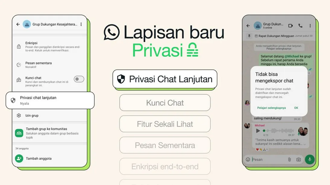 WhatsApp Perkenalkan Fitur Privasi Baru: Chat Sensitif Kini Lebih Aman