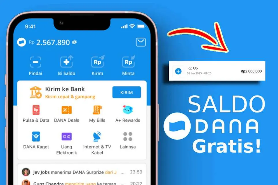 Tanpa Undang Teman, Klaim Link Saldo DANA Gratis Edisi Jumat Berkah 16 Mei 2025 Hingga Rp2.500.000!