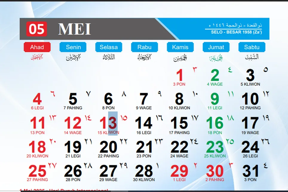 29 Mei 2025: Apakah Tanggal Merah? Cek Panduan Lengkap Hari Libur Nasional dan Cuti Bersama!