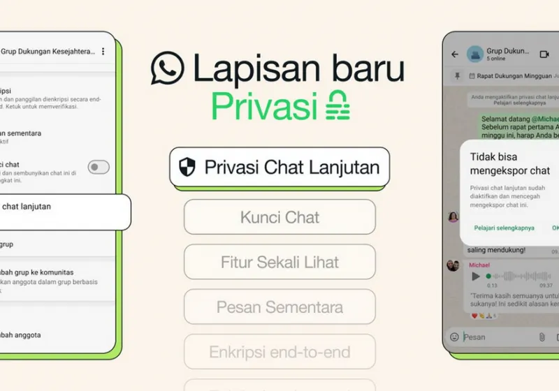 WhatsApp Perkenalkan Fitur Privasi Baru: Chat Sensitif Kini Lebih Aman