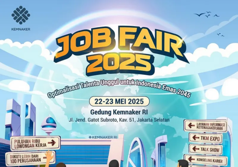 Kemnaker Gelar Job Fair 2025: 25 Ribu Lowongan Kerja dari 100 Perusahaan
